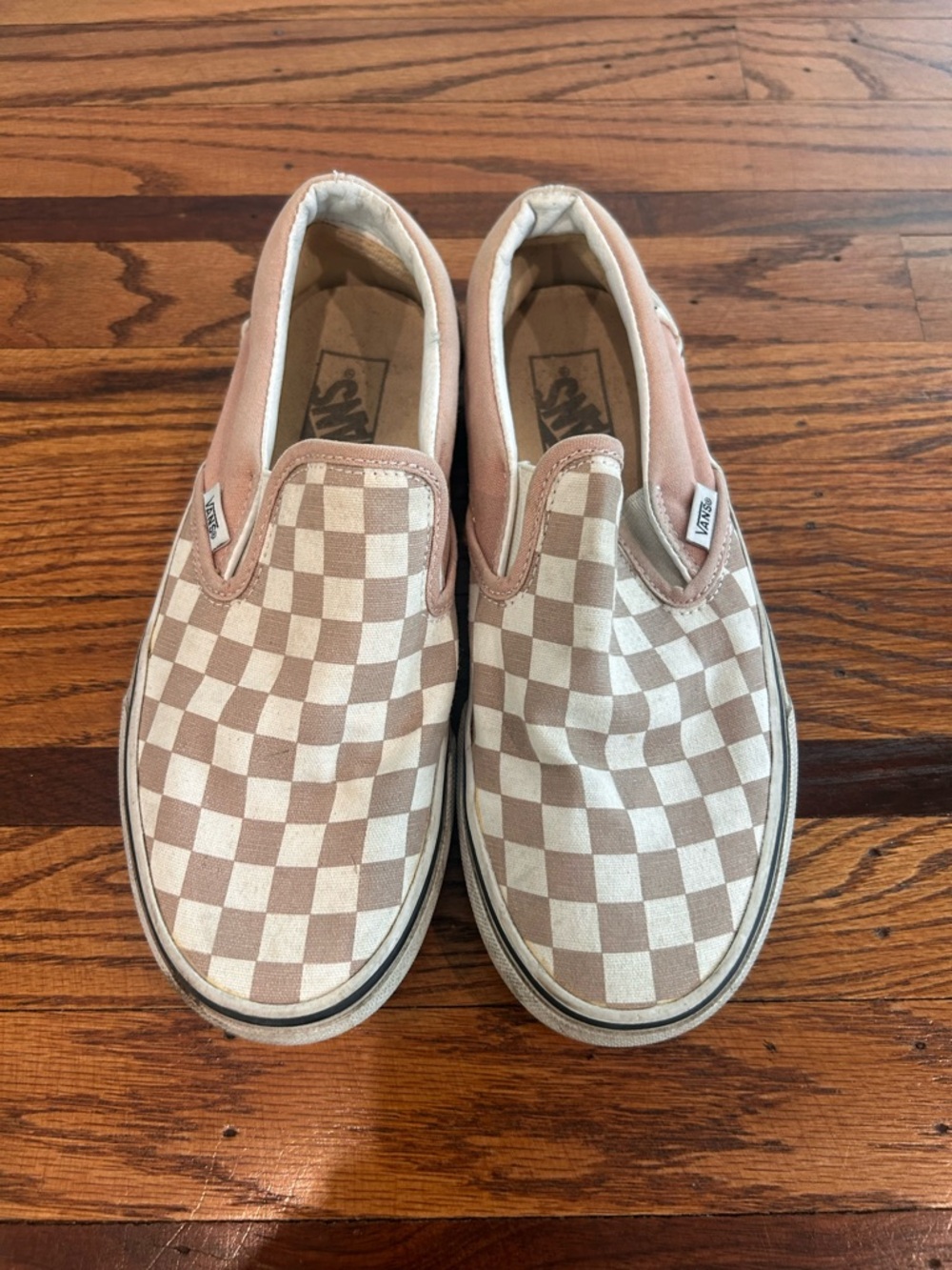 Vans Classic Slip-On Checkerboard - Pink/Cream
